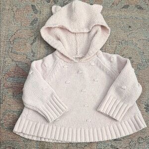 Cat & Jack Pink Knit Sweater with Hood